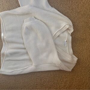 Cozy White Knit Sweater